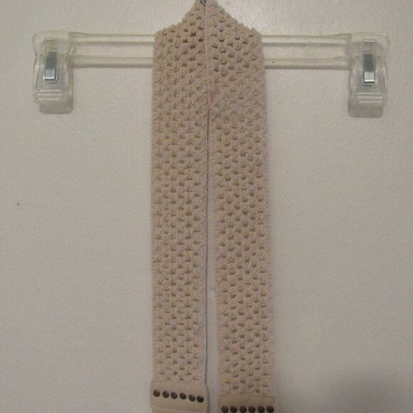 Women's Macrame Stretch Belt Long Fringes 72" Boho Chic One Size Hippie 70's - Picture 1 of 5